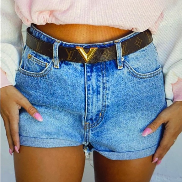 Denim high rise shorts - Picture 6 of 6